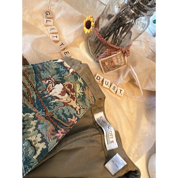 Karen Scott Tapestry Vest Button Front Sleeveless Top - Picture 7 of 7